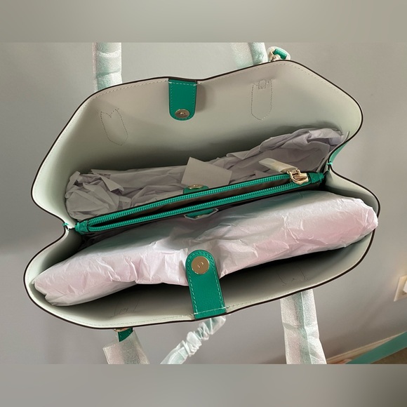 Kate Spade Harper Satchel /or Crossbody✨ Cilantro | kelly green summer leather - Picture 3 of 15